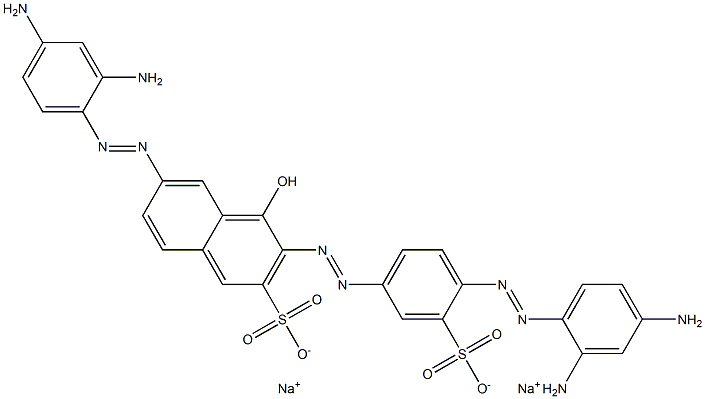 6-[(2,4-Diaminophenyl)azo]-3-[[4-[(2,4-diaminophenyl)azo]-3-sulfophenyl]azo]-4-hydroxy-2-naphthalenesulfonic acid disodium salt|