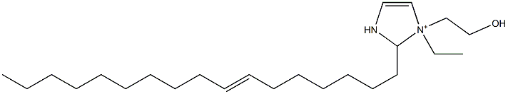 1-Ethyl-2-(7-heptadecenyl)-1-(2-hydroxyethyl)-4-imidazoline-1-ium Structure