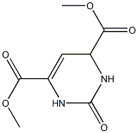 2-Oxo-1,2,3,6-tetrahydropyrimidine-4,6-dicarboxylic acid 4-methyl 6-methyl ester Struktur