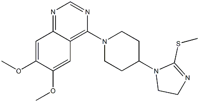 1-[1-(6,7-Dimethoxyquinazolin-4-yl)piperidin-4-yl]-2-(methylthio)-2-imidazoline,,结构式