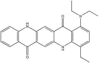 1-(Diethylamino)-4-ethyl-5,12-dihydroquino[2,3-b]acridine-7,14-dione