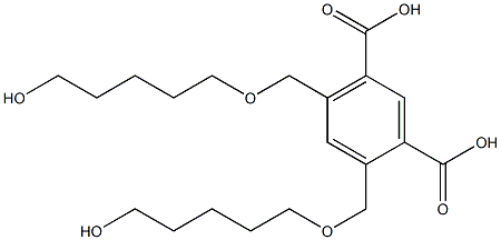 4,6-Bis(7-hydroxy-2-oxaheptan-1-yl)isophthalic acid,,结构式