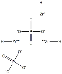 りん酸水素=ジルコニウム(II) 化学構造式