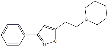 3-Phenyl-5-(2-piperidinoethyl)isoxazole Structure