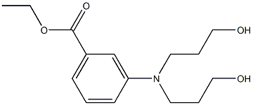 3-[Bis(3-hydroxypropyl)amino]benzoic acid ethyl ester Structure