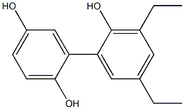 3',5'-Diethyl-1,1'-biphenyl-2,2',5-triol,,结构式