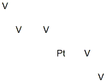 Pentavanadium platinum Structure