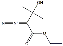 2-Diazo-3-hydroxy-3-methylbutyric acid ethyl ester Structure