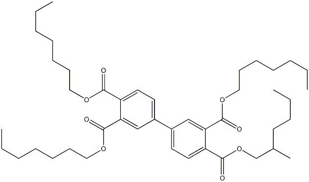 1,1'-Biphenyl-3,3',4,4'-tetracarboxylic acid 3,3',4-triheptyl 4'-(2-methylhexyl) ester