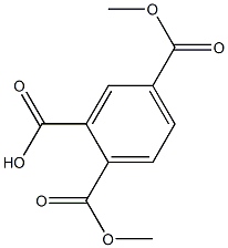 1,2,4-ベンゼントリカルボン酸水素1,4-ジメチル 化学構造式