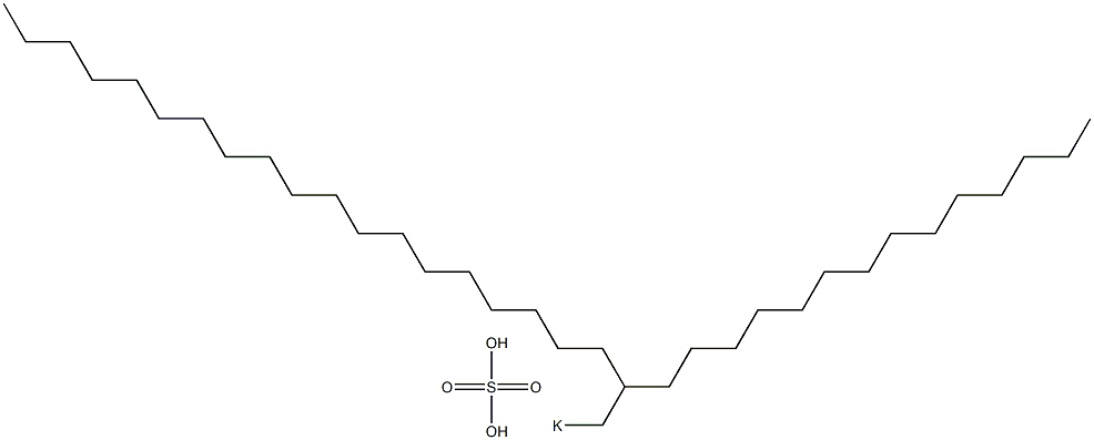 Sulfuric acid 2-tetradecylhenicosyl=potassium salt Structure