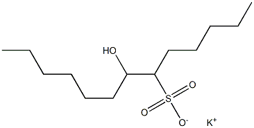 7-Hydroxytridecane-6-sulfonic acid potassium salt,,结构式