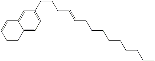 2-(4-Tetradecenyl)naphthalene Structure