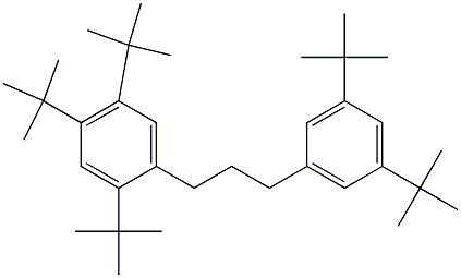 1-(2,4,5-Tri-tert-butylphenyl)-3-(3,5-di-tert-butylphenyl)propane Structure