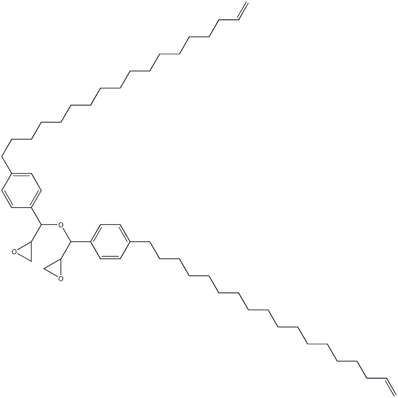 4-(17-オクタデセニル)フェニルグリシジルエーテル 化学構造式