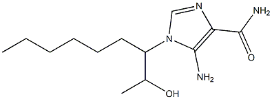 5-Amino-1-[1-(1-hydroxyethyl)heptyl]-1H-imidazole-4-carboxamide,,结构式