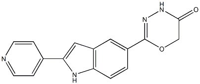 2-[2-(4-Pyridinyl)-1H-indol-5-yl]-4H-1,3,4-oxadiazin-5(6H)-one