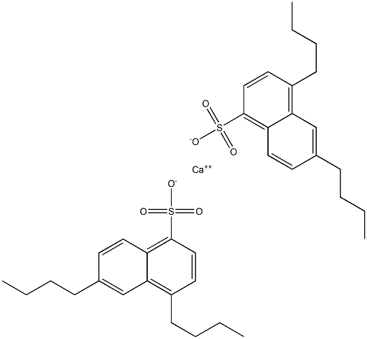 ビス(4,6-ジブチル-1-ナフタレンスルホン酸)カルシウム 化学構造式