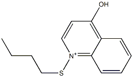 1-Butylthio-4-hydroxyquinolinium,,结构式