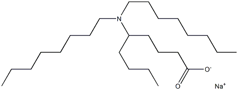 5-(Dioctylamino)nonanoic acid sodium salt 结构式