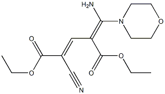 2-Cyano-4-[amino(morpholino)methylene]-2-pentenedioic acid diethyl ester
