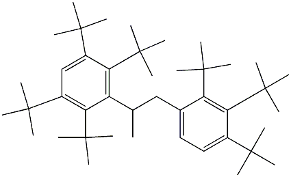 2-(2,3,5,6-Tetra-tert-butylphenyl)-1-(2,3,4-tri-tert-butylphenyl)propane Structure