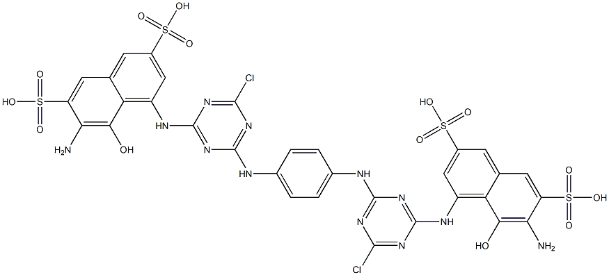  4,4'-[1,4-Phenylenebis[imino(6-chloro-1,3,5-triazine-4,2-diyl)imino]]bis[5-hydroxy-6-amino-2,7-naphthalenedisulfonic acid]