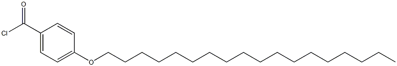 p-Octadecyloxybenzoyl chloride Struktur