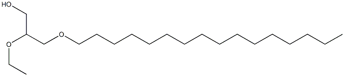 2-Ethoxy-3-hexadecyloxy-1-propanol,,结构式