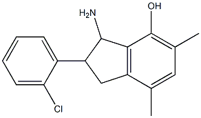 3-Amino-2,3-dihydro-2-(2-chlorophenyl)-5,7-dimethyl-1H-inden-4-ol