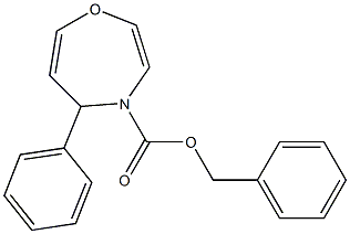 5-Phenyl-4,5-dihydro-1,4-oxazepine-4-carboxylic acid benzyl ester,,结构式