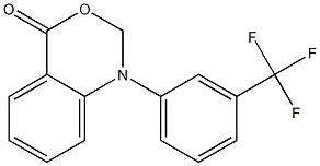 1-[3-(Trifluoromethyl)phenyl]-1,2-dihydro-4H-3,1-benzoxazin-4-one 结构式