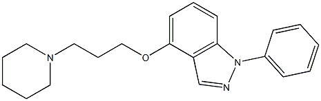 1-Phenyl-4-[3-(piperidin-1-yl)propoxy]-1H-indazole Structure