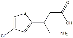 4-Amino-3-(4-chloro-2-thienyl)butyric acid Structure