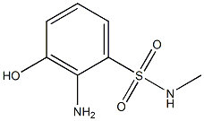 2-アミノ-3-ヒドロキシ-N-メチルベンゼンスルホンアミド 化学構造式