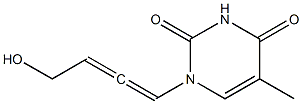1-(4-Hydroxy-1,2-butadienyl)thymine,,结构式