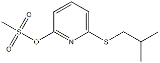 Methanesulfonic acid 6-(2-methylpropylthio)-2-pyridinyl ester 结构式