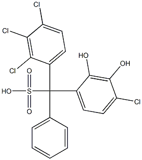  (4-Chloro-2,3-dihydroxyphenyl)(2,3,4-trichlorophenyl)phenylmethanesulfonic acid