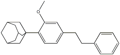 1-(2-Methoxy-4-phenethylphenyl)adamantane,,结构式