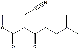 2-(Cyanomethyl)-6-methyl-3-oxo-6-heptenoic acid methyl ester