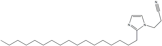 1-(2-Cyanoethyl)-2-heptadecyl-1H-imidazole,,结构式