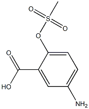 5-Amino-2-[(methylsulfonyl)oxy]benzoic acid 结构式