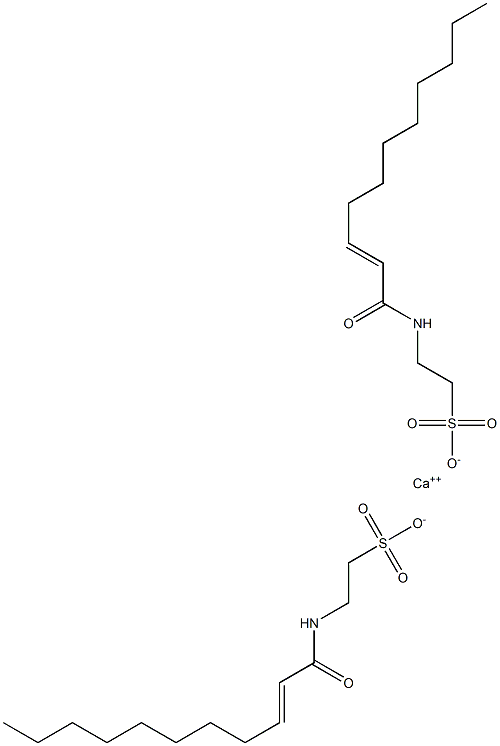 Bis[N-(2-undecenoyl)taurine]calcium salt Struktur