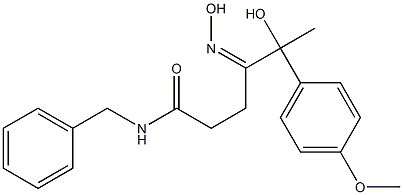  N-Benzyl-5-hydroxy-5-[4-methoxyphenyl]-4-(hydroxyimino)hexanamide