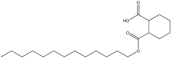 Cyclohexane-1,2-dicarboxylic acid hydrogen 1-tridecyl ester Struktur