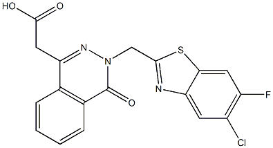  3-[(5-Chloro-6-fluoro-2-benzothiazolyl)methyl]-3,4-dihydro-4-oxophthalazine-1-acetic acid