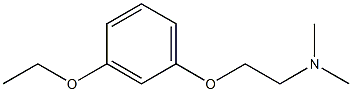 N,N-Dimethyl-2-(3-ethoxyphenoxy)ethanamine Structure