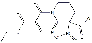 9,9-Dinitro-4-oxo-6,7,8,9-tetrahydro-4H-pyrido[1,2-a]pyrimidine-3-carboxylic acid ethyl ester