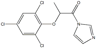 1-(1H-Imidazol-1-yl)-2-(2,4,6-trichlorophenoxy)-1-propanone,,结构式