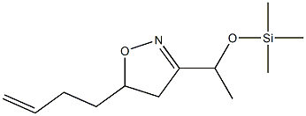 3-[1-(Trimethylsilyloxy)ethyl]-5-(3-butenyl)-2-isoxazoline,,结构式